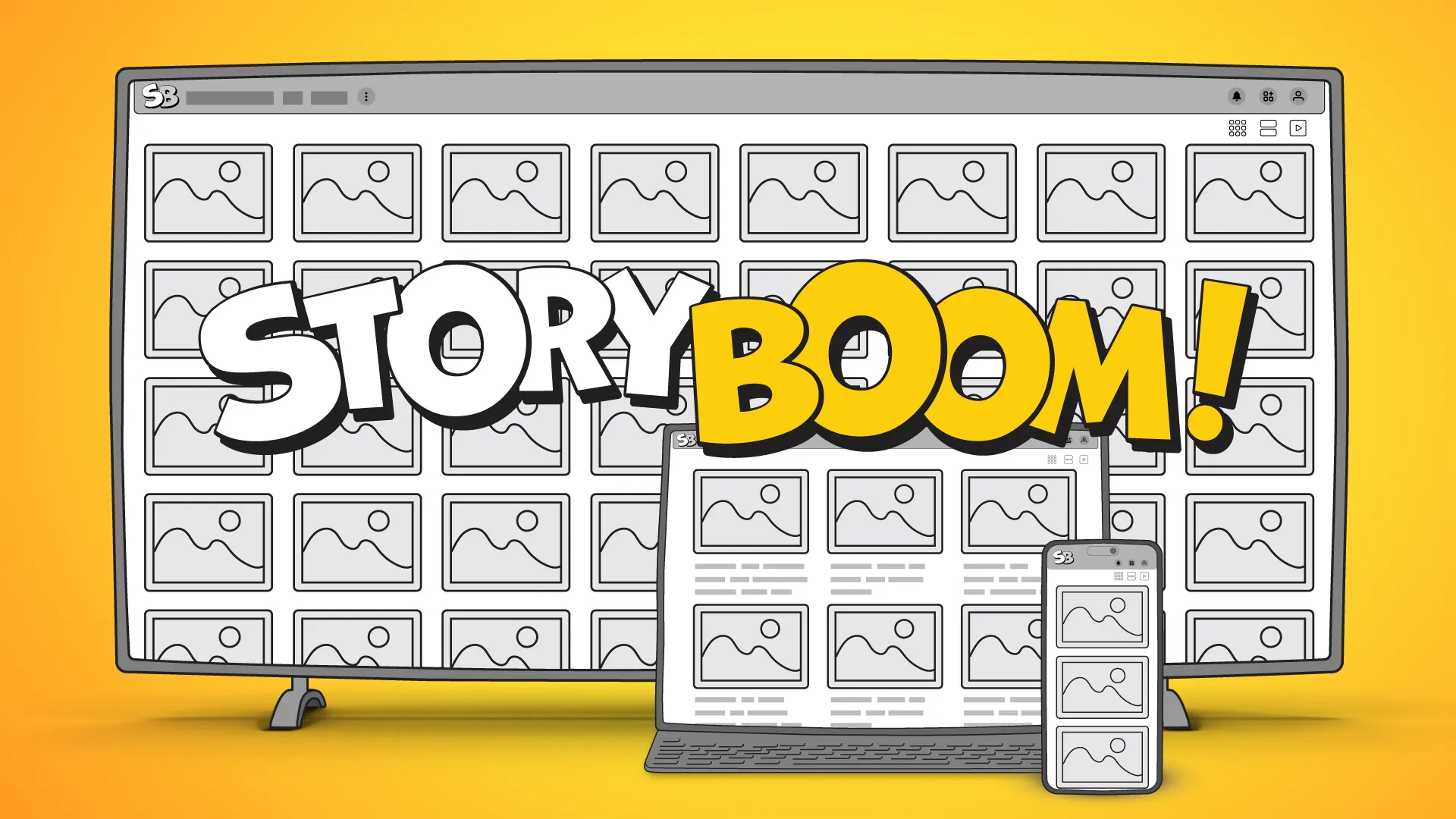 StoryBoom-app-smartphone-tablet-big-display-demo-with-scenes