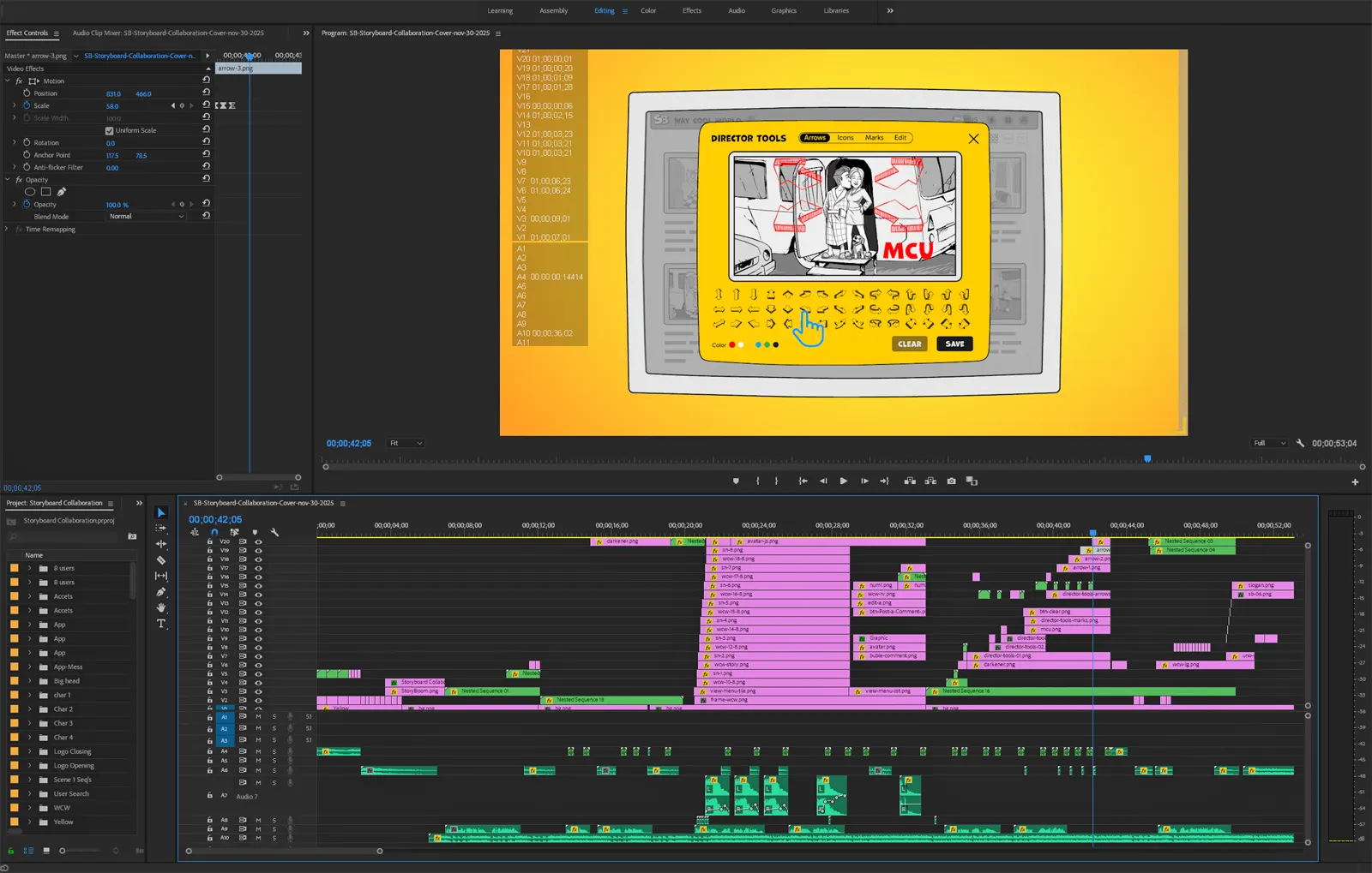 Storyboard collaboration demo video