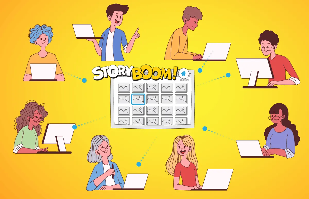 StoryBoom makes collaborative storyboarding simple.
