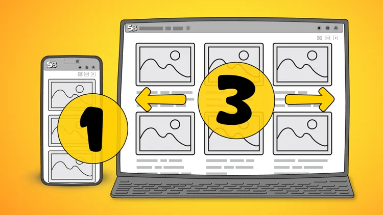 StoryBoom app on: smartphone and tablet